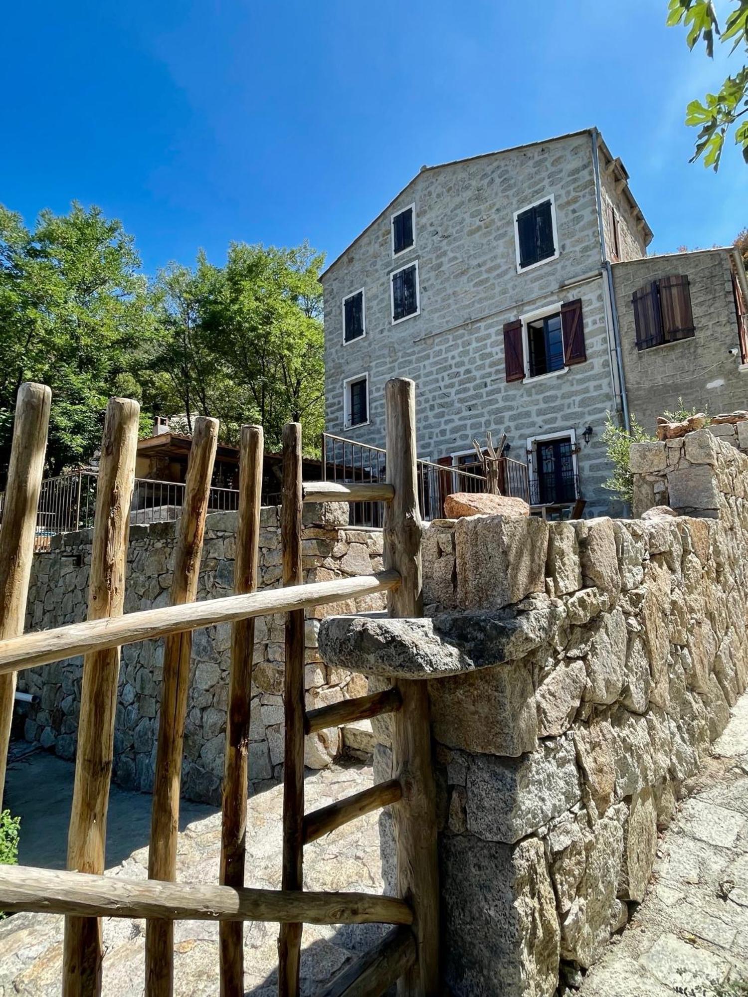 Casa Arena Authentique Maison De Village Avec Piscine Au Coeur De L'Alta Rocca - Zoza Exteriör bild