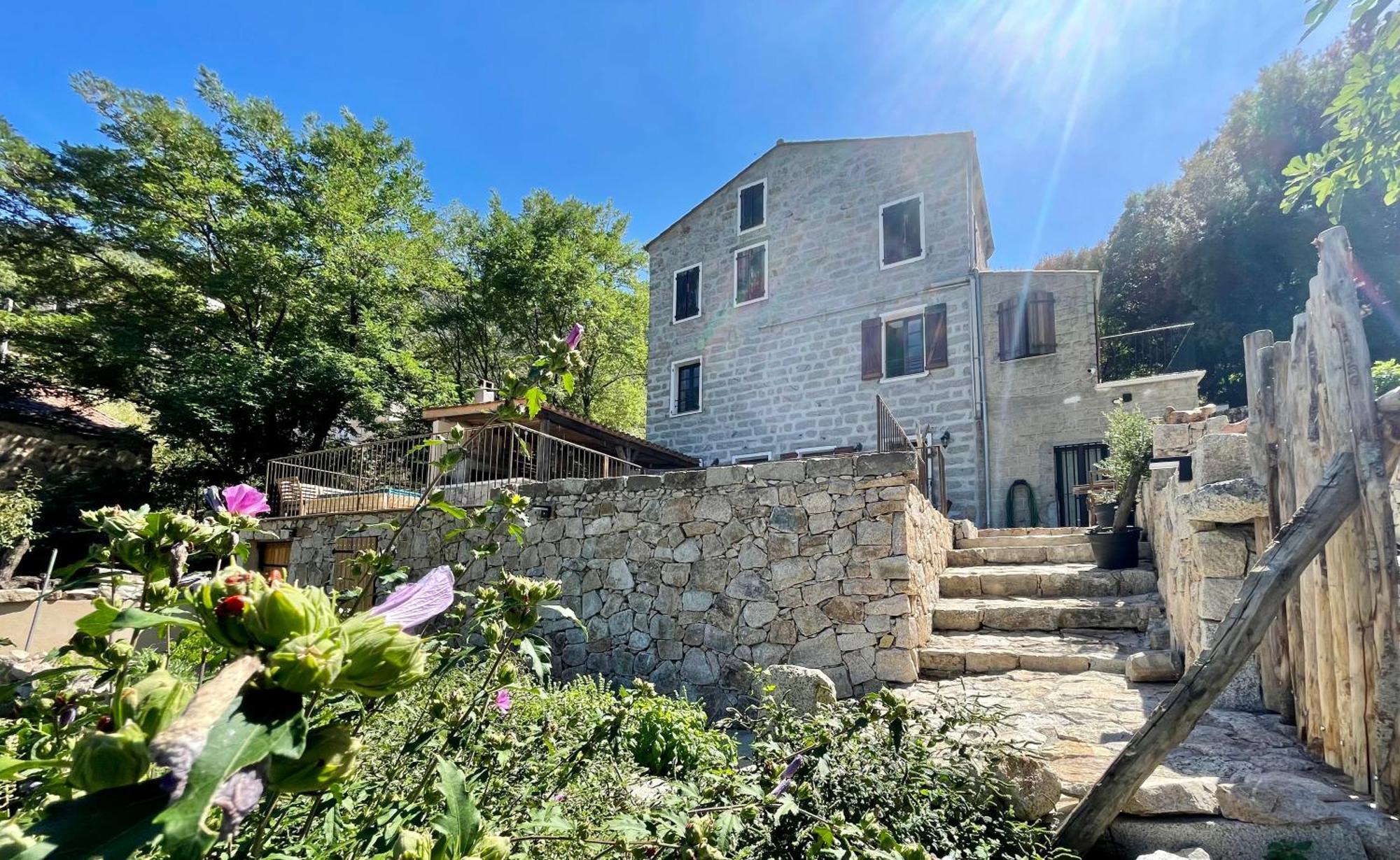 Casa Arena Authentique Maison De Village Avec Piscine Au Coeur De L'Alta Rocca - Zoza Exteriör bild