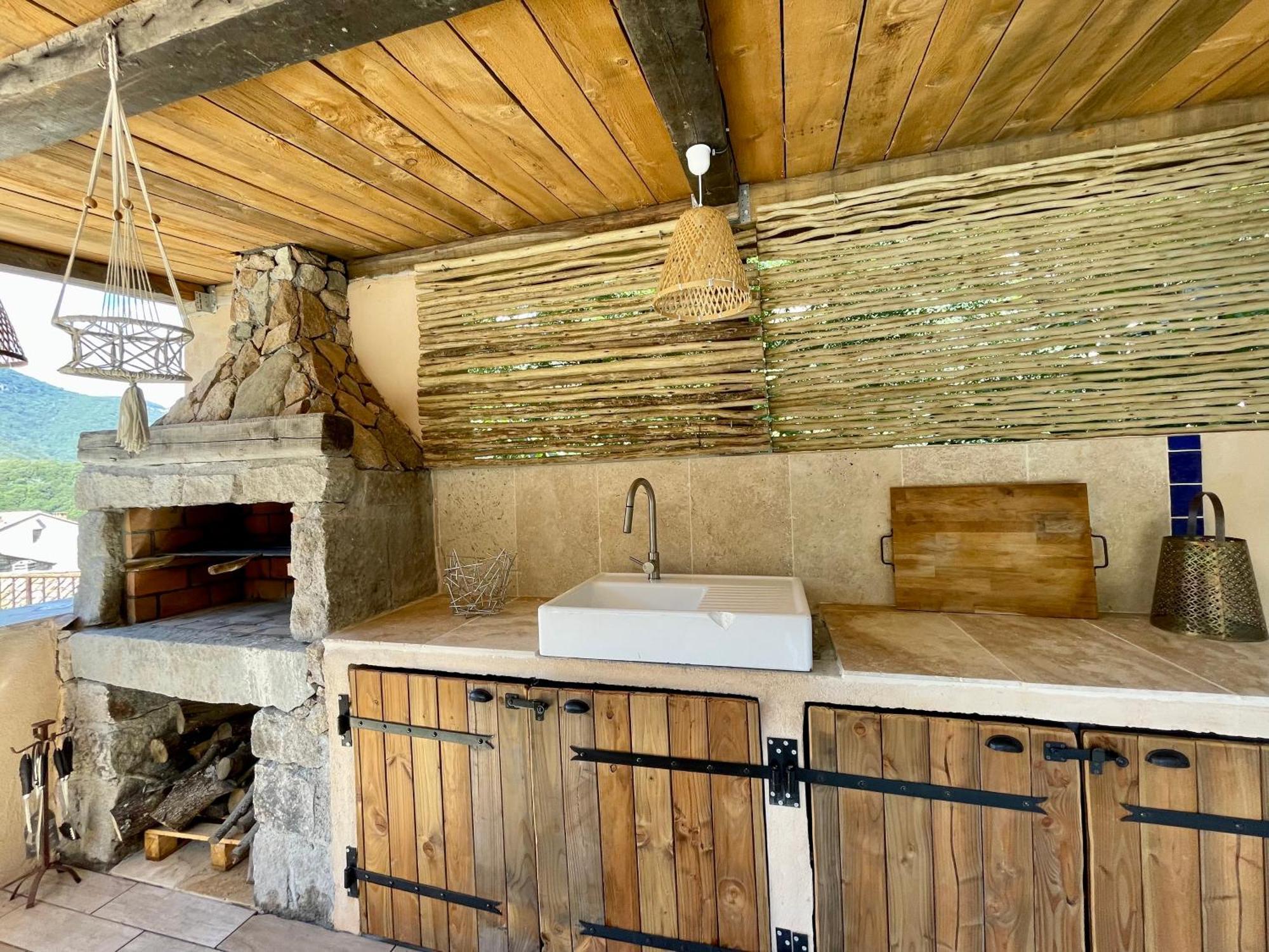Casa Arena Authentique Maison De Village Avec Piscine Au Coeur De L'Alta Rocca - Zoza Exteriör bild