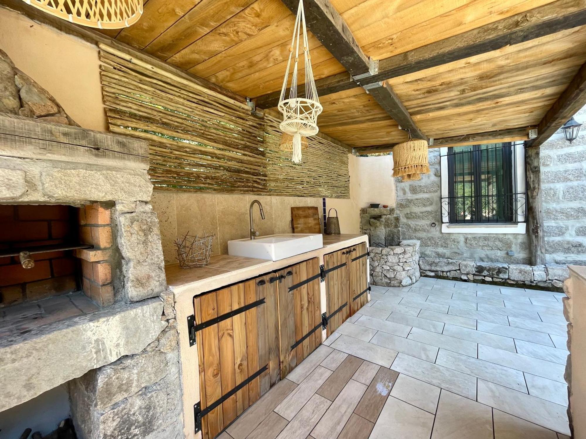 Casa Arena Authentique Maison De Village Avec Piscine Au Coeur De L'Alta Rocca - Zoza Exteriör bild
