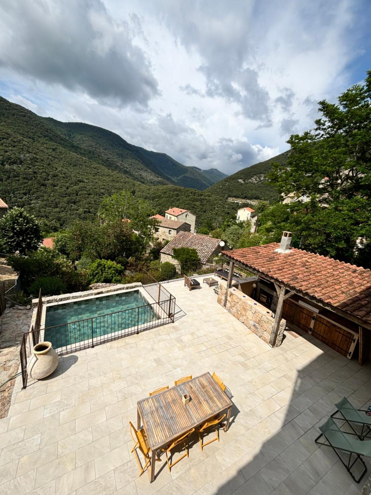 Casa Arena Authentique Maison De Village Avec Piscine Au Coeur De L'Alta Rocca - Zoza Exteriör bild