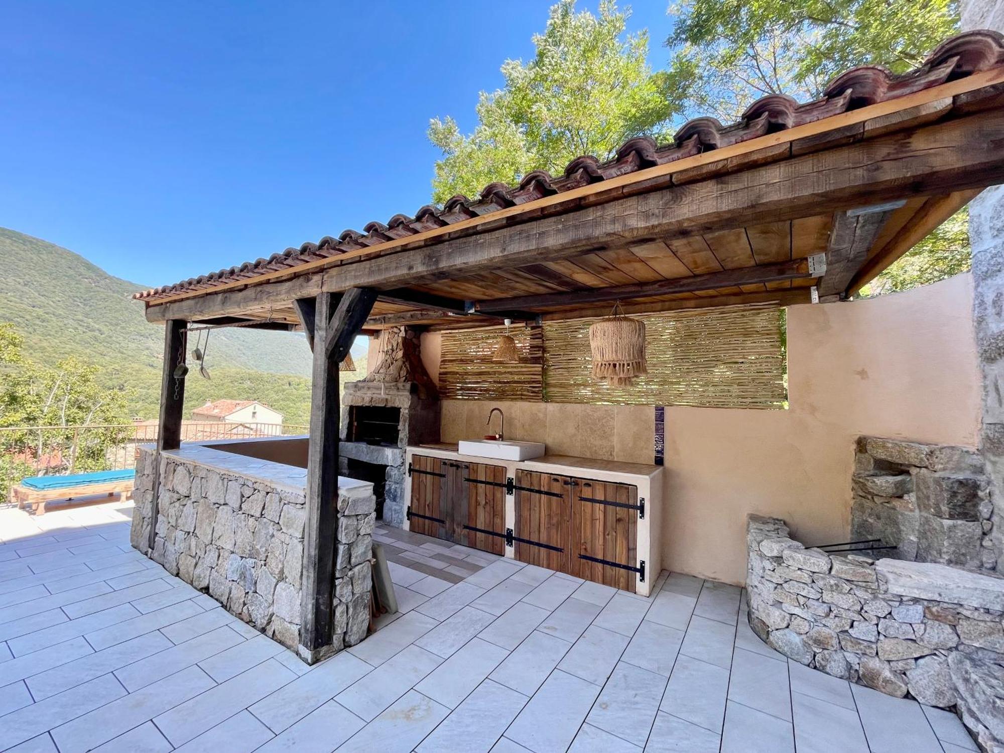 Casa Arena Authentique Maison De Village Avec Piscine Au Coeur De L'Alta Rocca - Zoza Exteriör bild