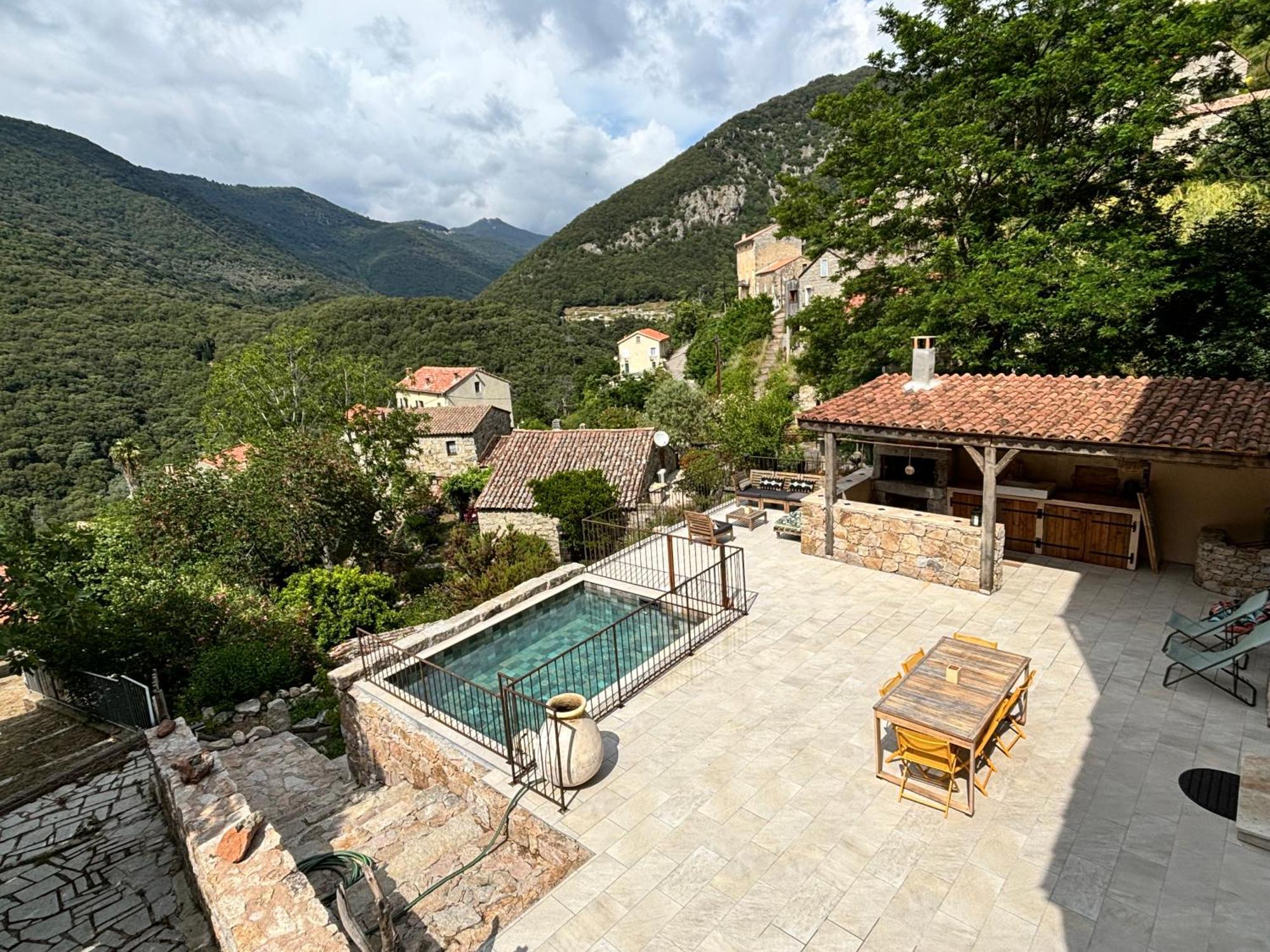 Casa Arena Authentique Maison De Village Avec Piscine Au Coeur De L'Alta Rocca - Zoza Exteriör bild